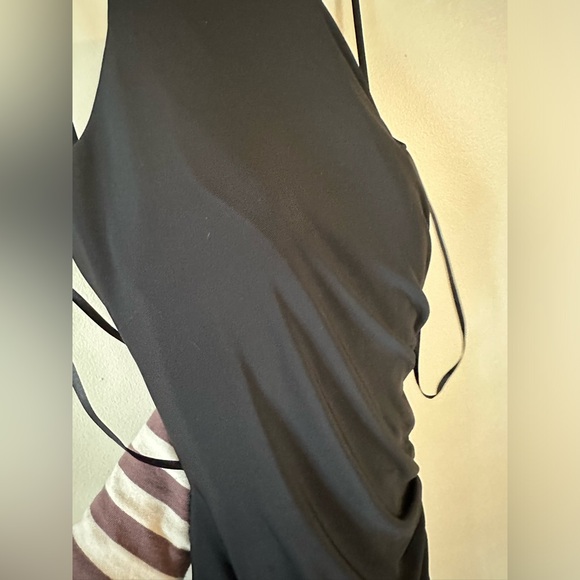 NWOT La Femme - 29312 Halter Open Back Jersey Short Prom Dress Sz 0 - Picture 6 of 6